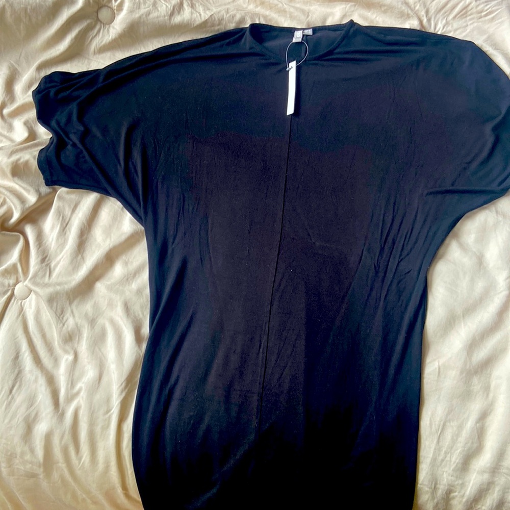 ASOS black drop shoulder top